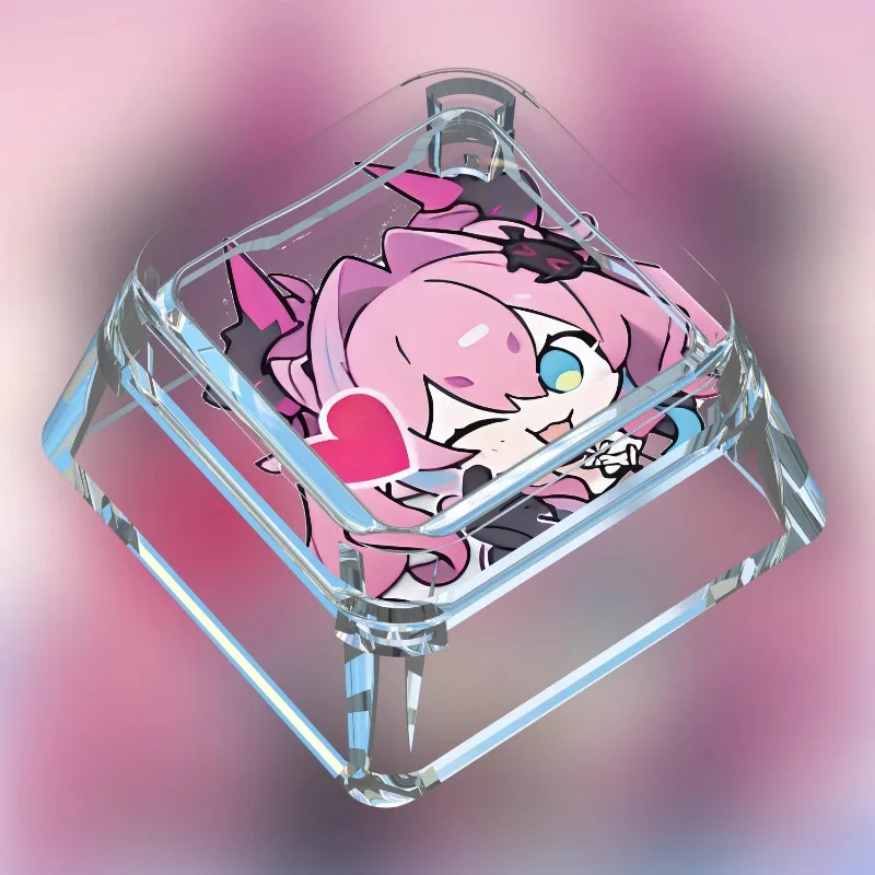 Фото Новый Arknights: Endfield Anime Artisan Point Keycap, милый мультяшный прозрачный персонализированный игровой механический колпачок для клавиатуры, подарок №5