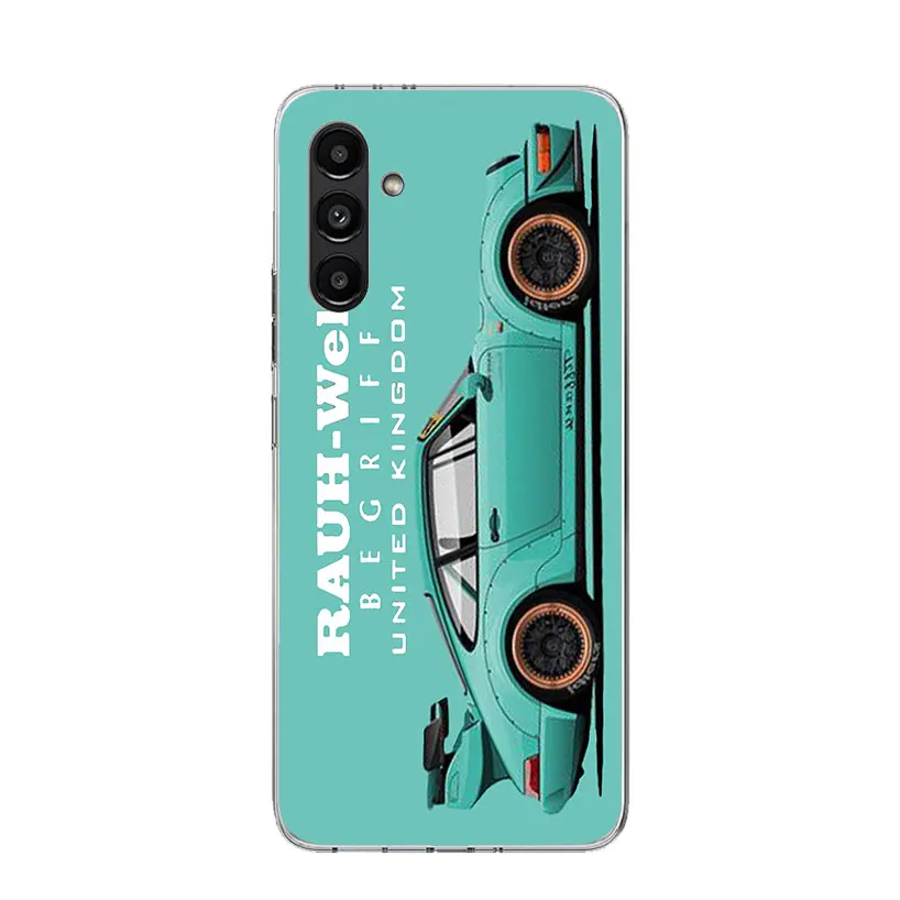 Фото Чехол для телефона Sports Car Drift RWB 911 964 933 для Samsung Galaxy A16 A56 A36 A26 A15 A55 A35 A25 A14 A54 A34 A24 A13 A53 A33 №2