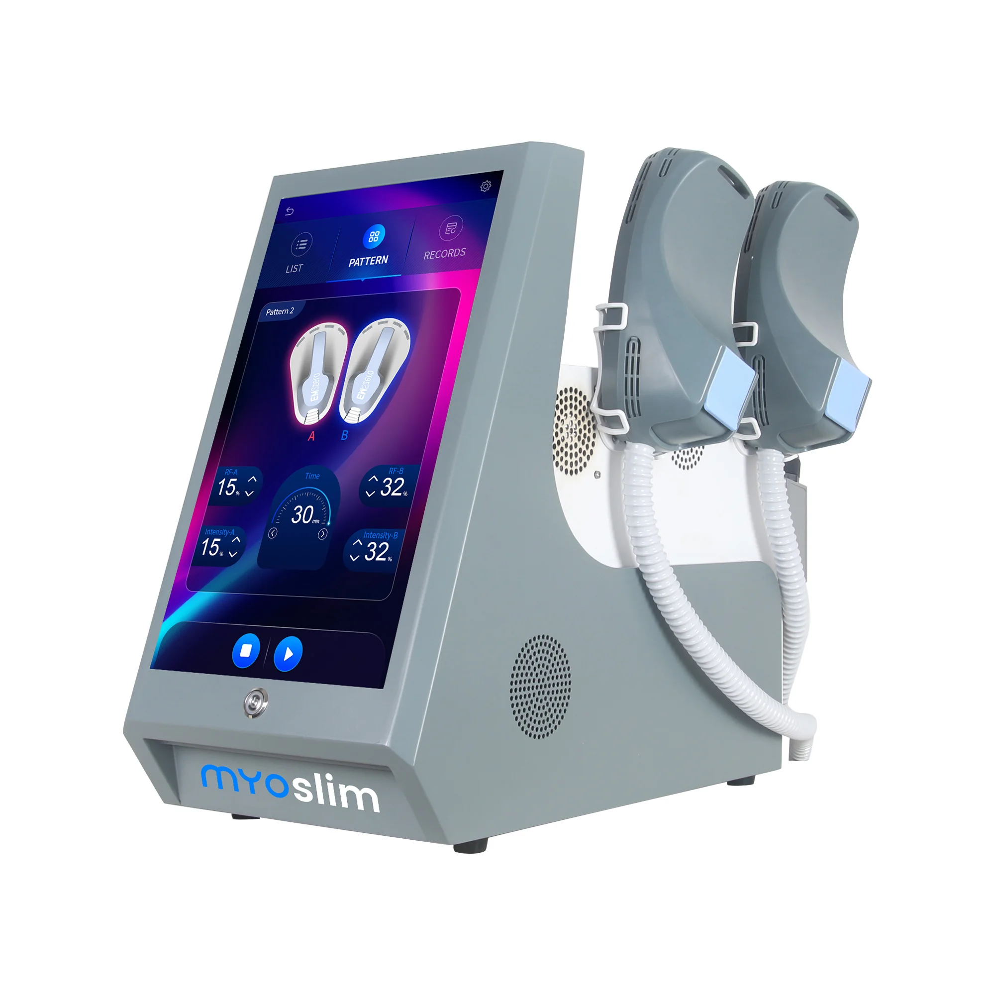 Фото 2025 Myoslim 6500 Вт 15 Tesla Neo RF EMS машина для моделирования тела электрический стимулятор мышц вибрация для похудения настольный большой экран №3
