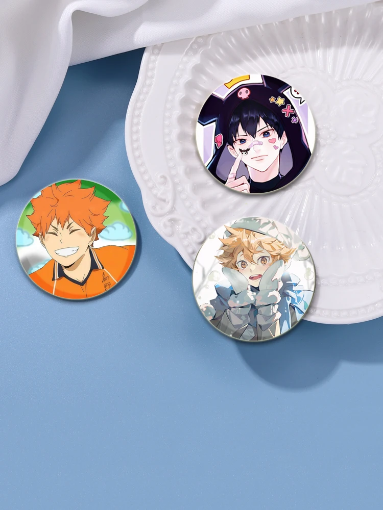 Броши В Стиле Аниме Haikyuu 584432 мм, значок в виде комикса для косплея, булавки для лацканов, поклонники, коллекционные подарки, декоративная одежда, шляпы (art.: 3920c8469f3fa) - 3920c8469f3fa