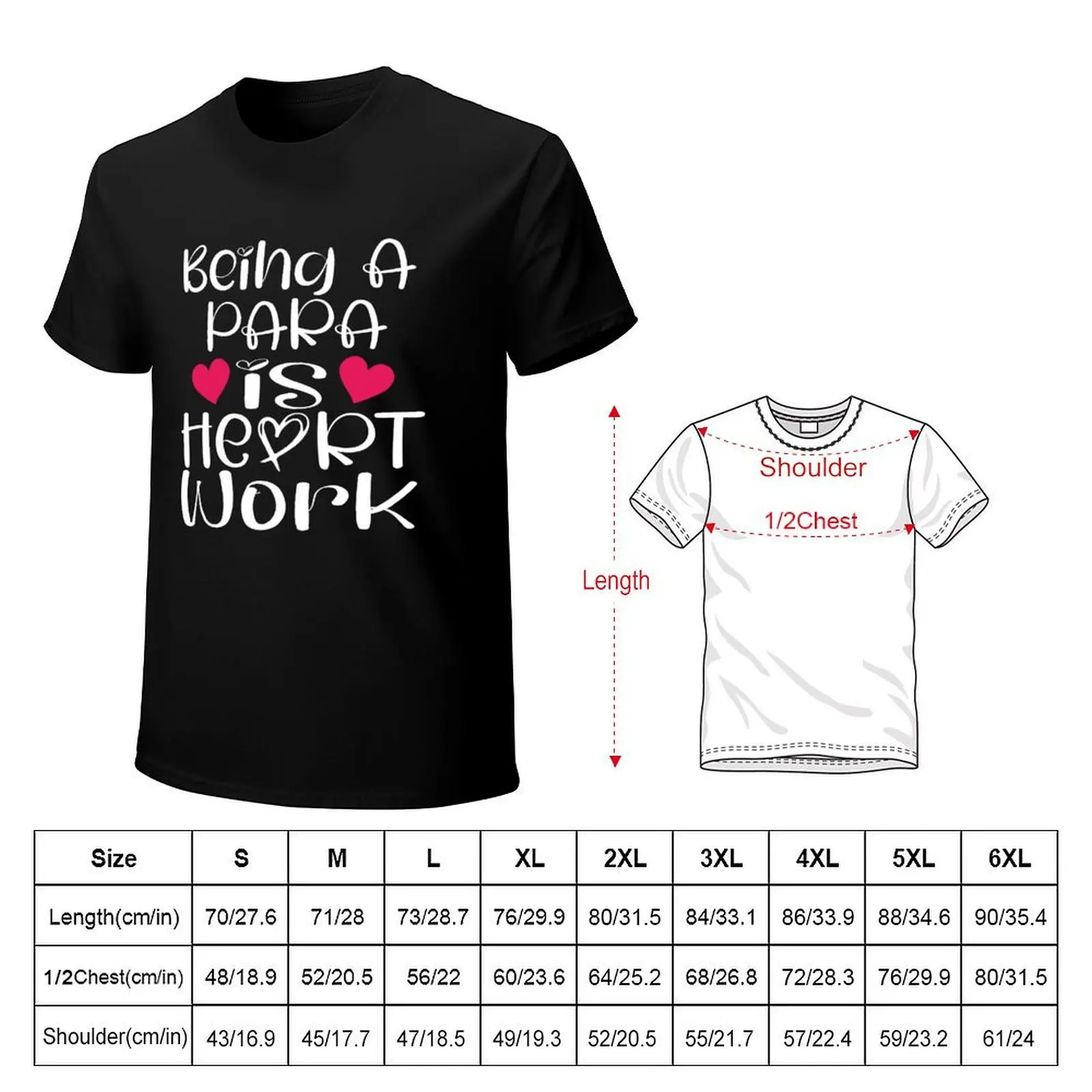 Фото Футболка мужская с надписью «Be a Para is Heart Work» №2