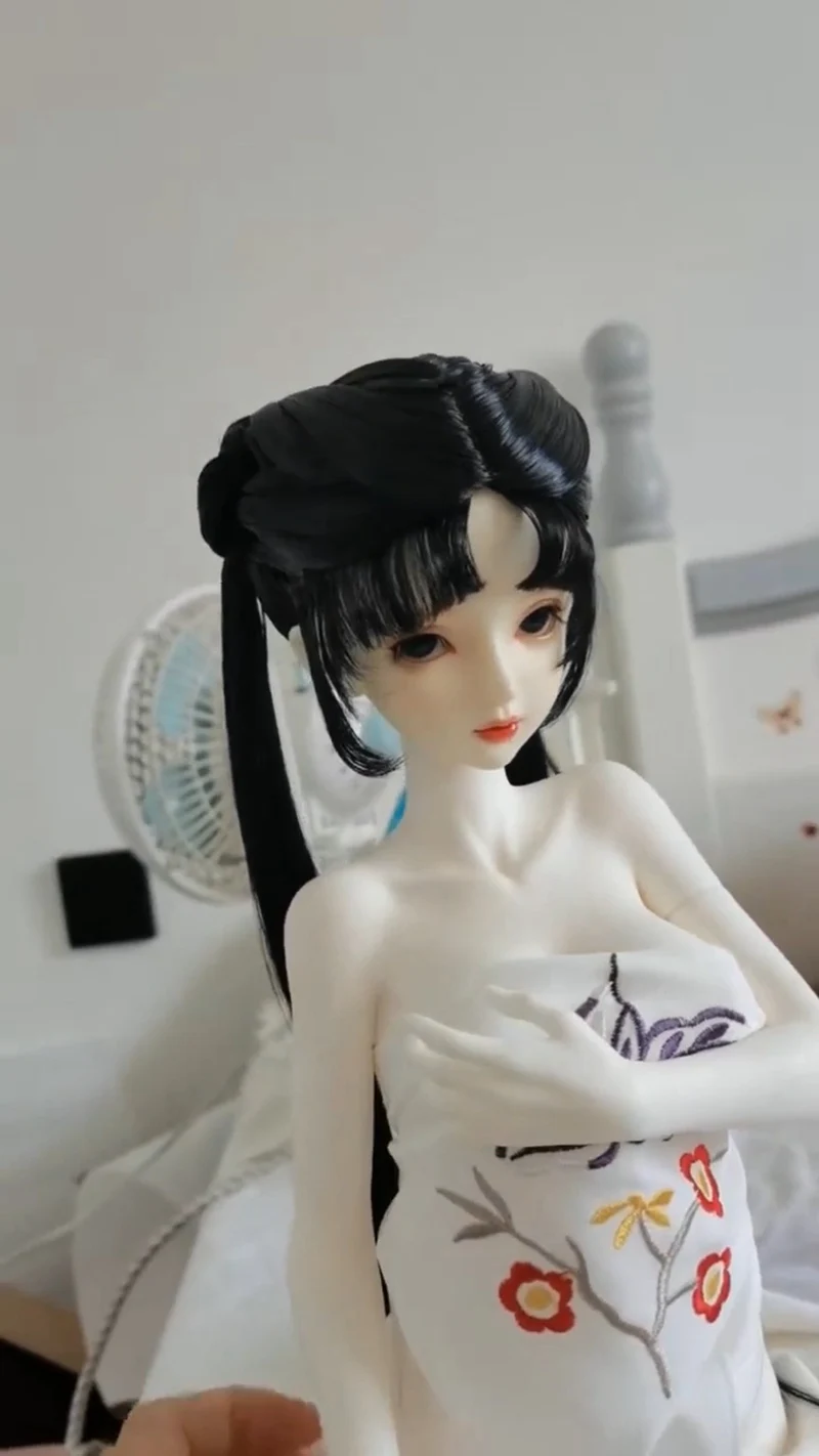 Фото Blyth 1/6 1/4 1/3 BJD парик древний костюм Hanfu куклы аксессуары сказочные волосы ретро парики для BJD/SD YOSD MSD SD13 девушка дядя C2032 №5