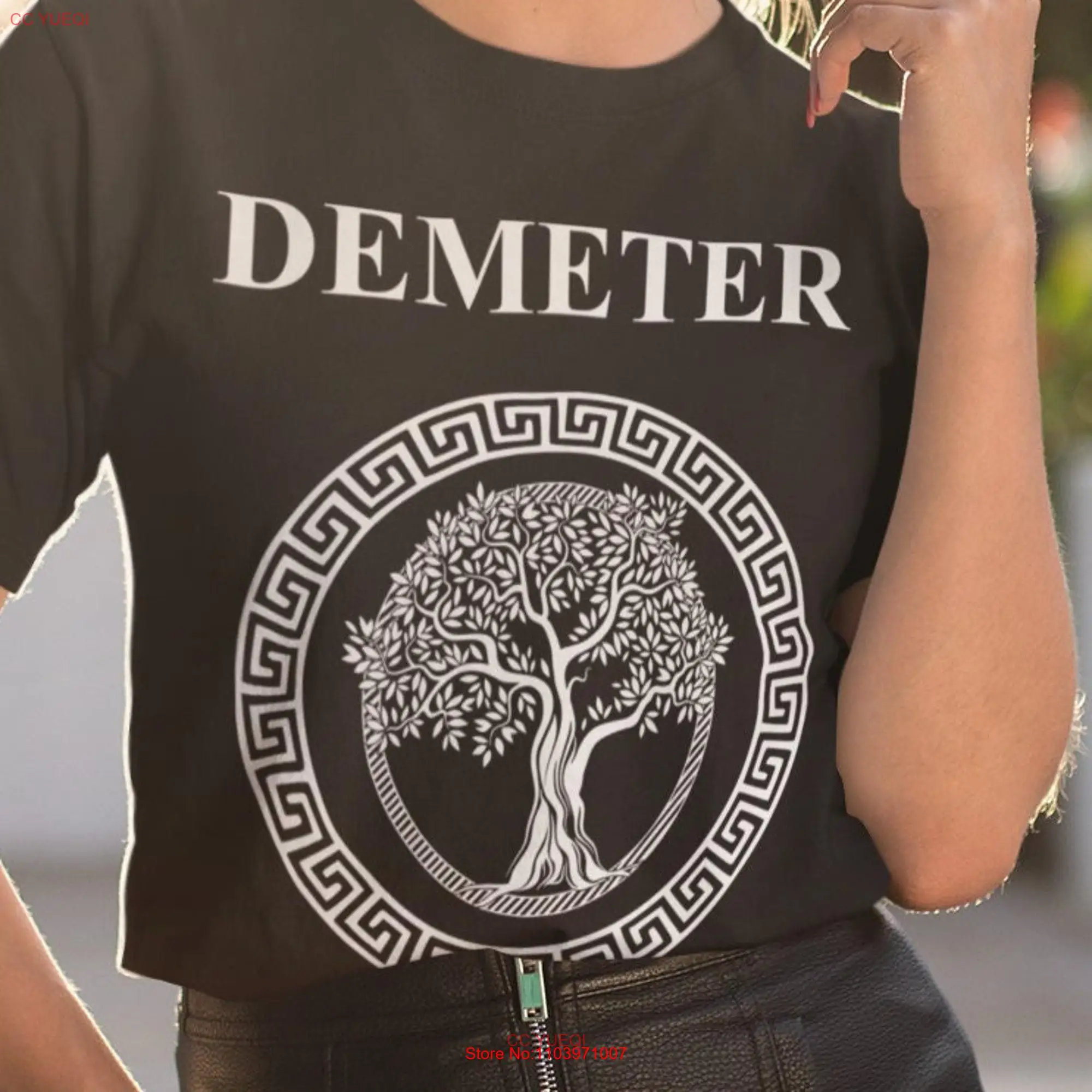 Футболка Demeter с длинным или коротким рукавом и изображением греческой богини фертильности