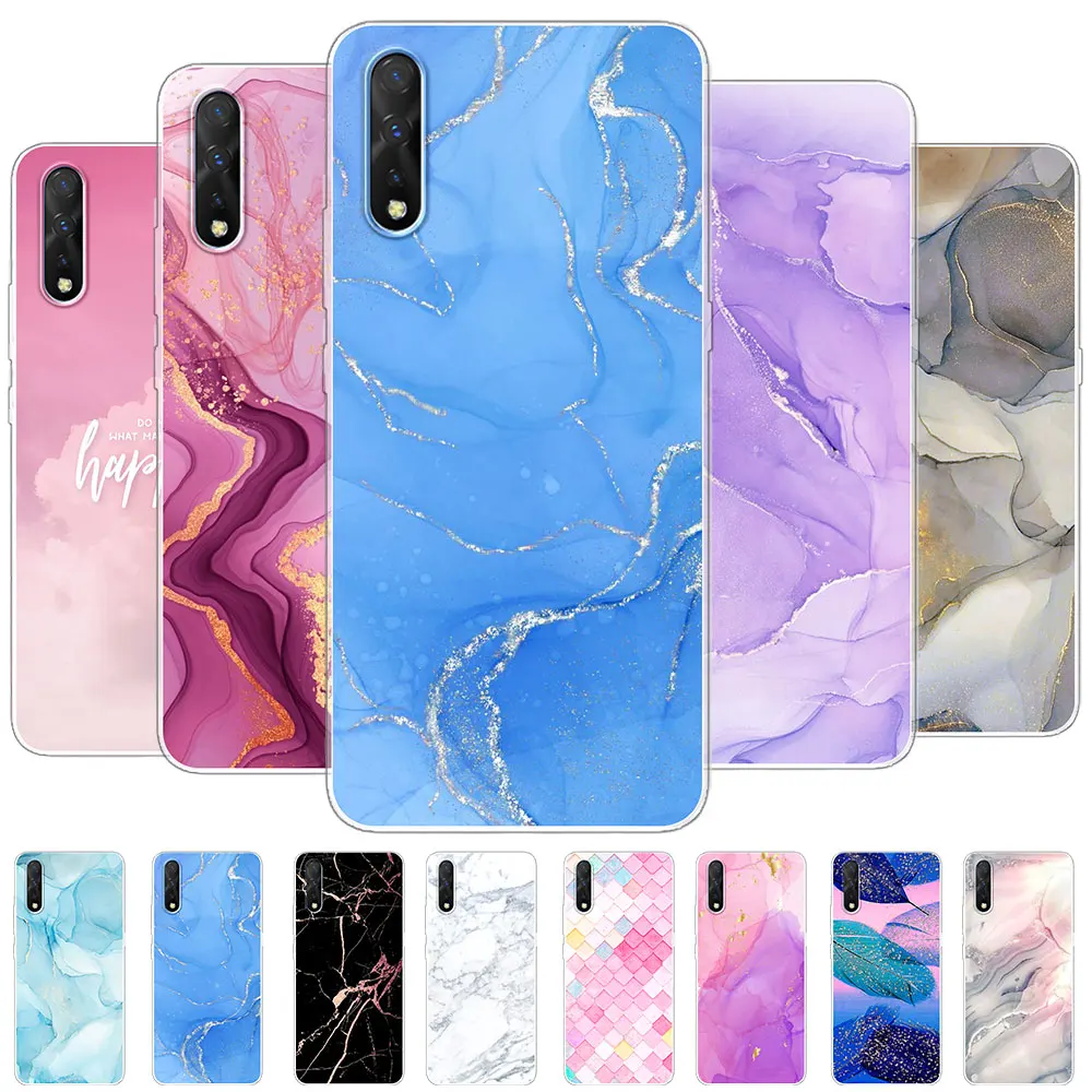 ДЛЯ Vivo S1 чехол модные чехлы-бамперы для Vivo S1 2019 силиконовый мягкий бампер для VivoS1 2019 Fundas Coque