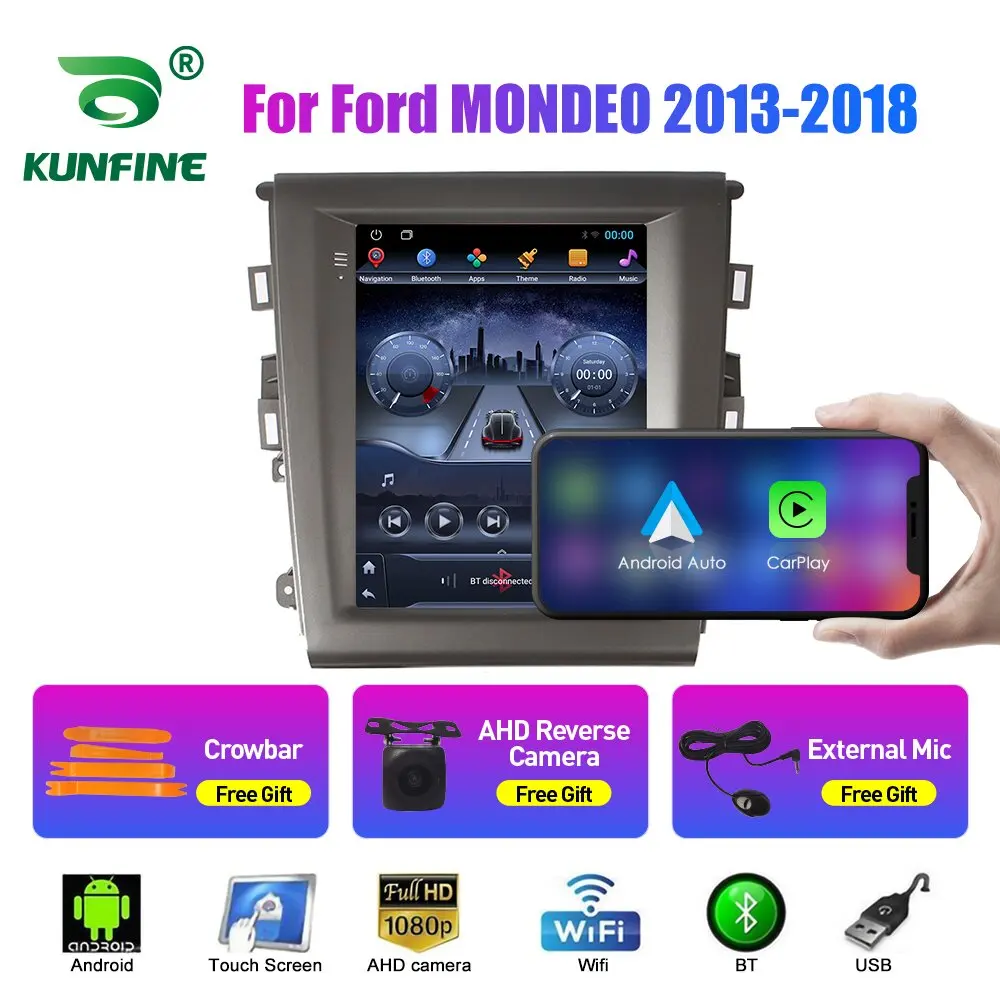 9,7-дюймовый автомобильный радиоприемник Android для Ford MONDEO 2013 2014-2018, автомобильная стереосистема, автомобильный мультимедийный видеоплеер, GPS-навигация, стиль Tesla 2DIN