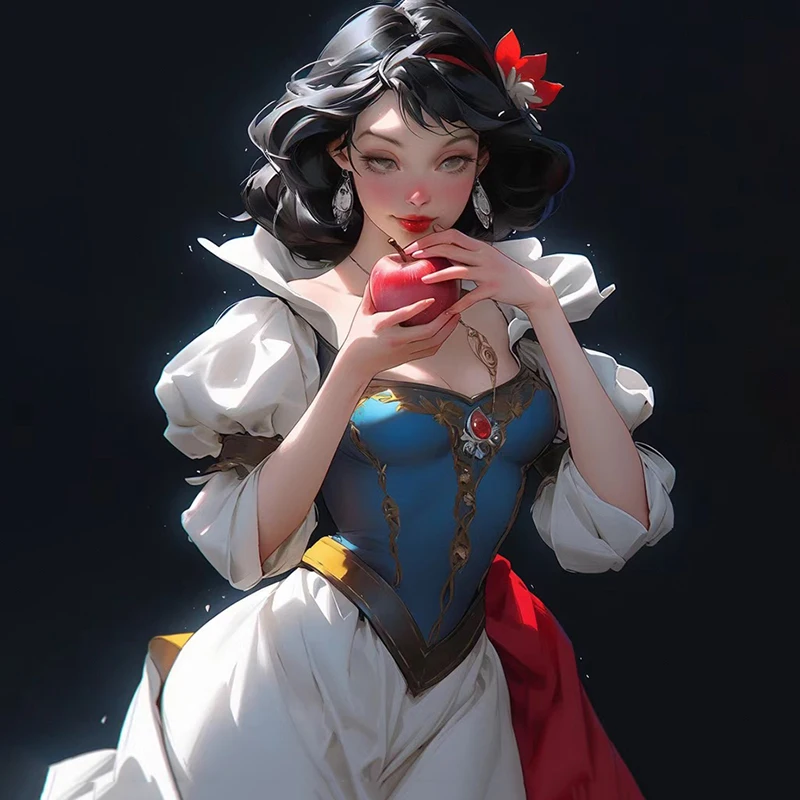 Набор для алмазной живописи Disney, картина 5D ручной работы, Белоснежка, мультяшный рисунок, подарок, украшение для дома
