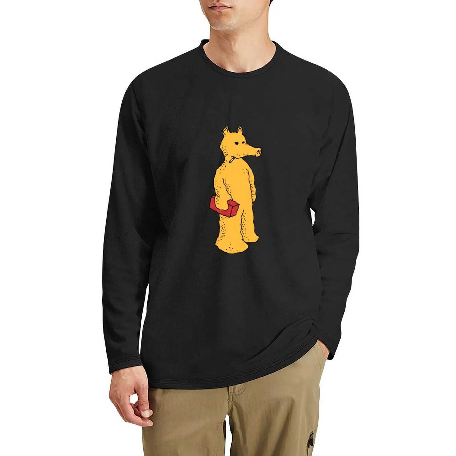 Длинная футболка с курящей маской Quasimoto, забавная футболка, футболки с рисунком, футболка с графикой, черные футболки для мужчин