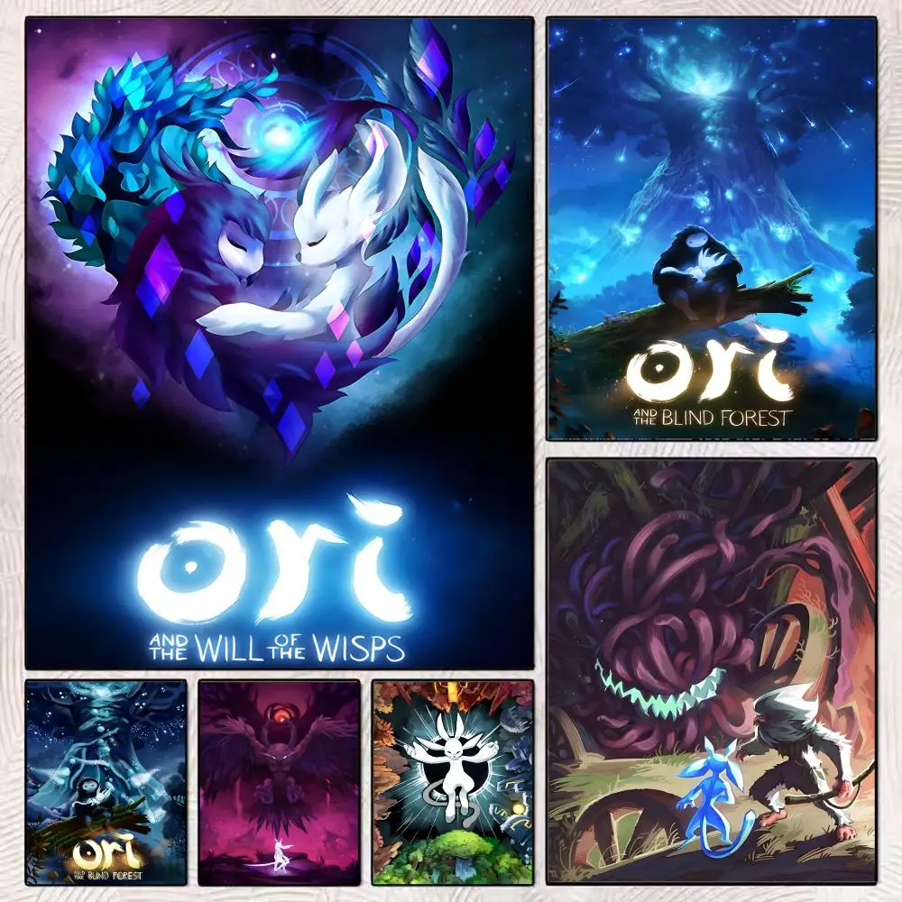 Ori the Will of the W-Wisps картина для каллиграфии безрамное холст настенное искусство идеально подходит для украшения дома в прихожей праздничные подарки