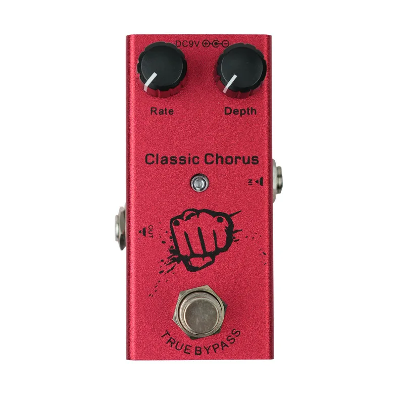 Фото Педаль эффектов для электрогитары, винтажная педаль эффектов Overdrive/Distortion Crunch/Distortion/US Dream/Classic Chorus/Vintage Phase/Digital Delay №5