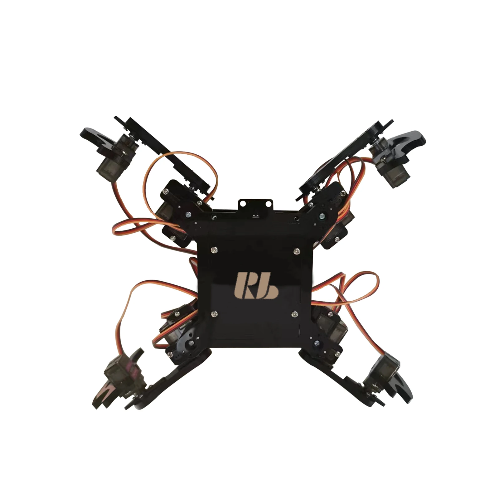 Фото Программирующий робот QuadBot-TAD, четвероногий бионический паук Arduino, сделай сам, встроенный обучающий робот для начинающих, STEAM Education, 3DOF №4