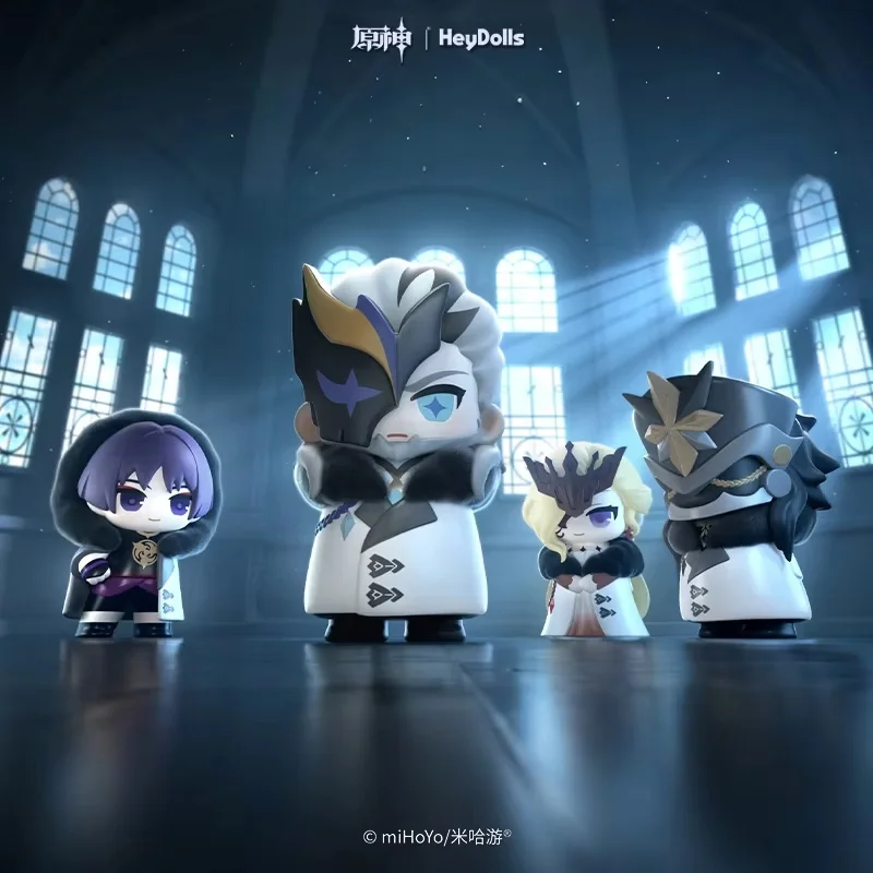 Genshin Impact Fatui Harbingers Executors Series Q Version Chibi Blind Box Mystery Box Случайная Коллекционная Фигурка Кукла Подарок