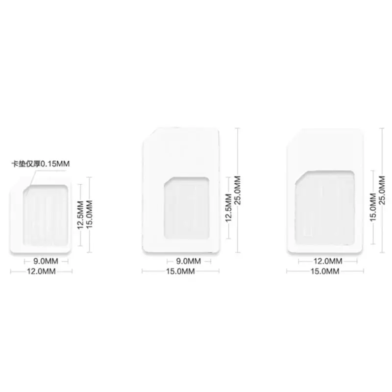 Фото 4 в 1 конвертер для SIM-карты в стандартный адаптер Micro для телефона для смартфонов Прямая поставка №5