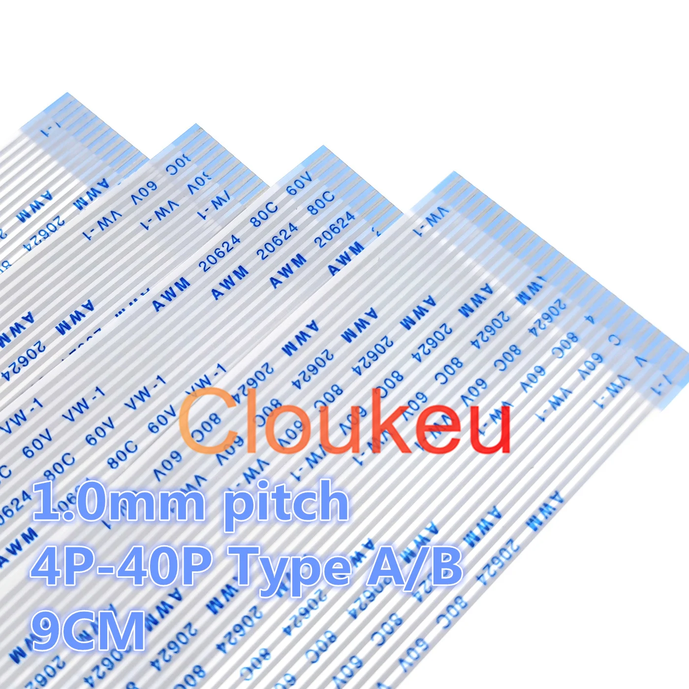 Гибкий плоский кабель FPC FFC 1,0 мм 9 см 4P 5P 6P 7P 8P 9P 10P 11P 12P 13P 14P 15P 16P 18P 20P 22P 24P 26P 28P 30P 32P 40Pin