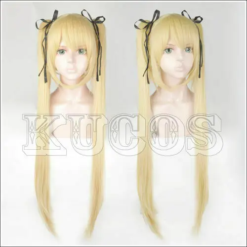 Парик для косплея Dead Or Alive Marie Rose Blond в стиле + черная лента
