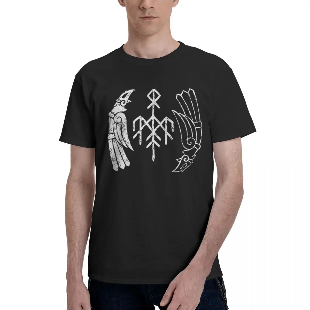 Wardruna Kvitravn Organic Ts 100% хлопок, повседневная дышащая удобная мужская одежда, брендовая забавная рубашка