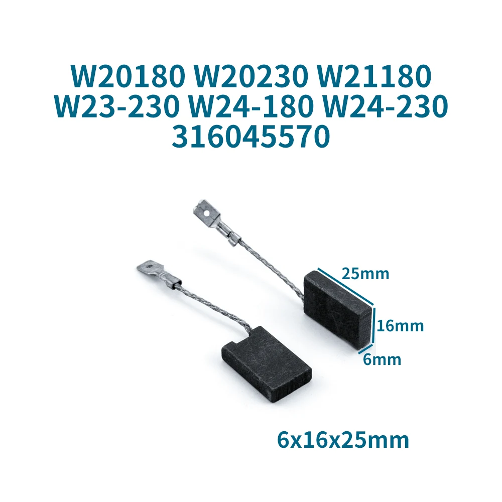 Угольные щетки для Metabo W20180 W20230 W21180 W23-230 W24-180 W24-230 316045570   Угольные щетки Аксессуары для угловой шлифовальной машины