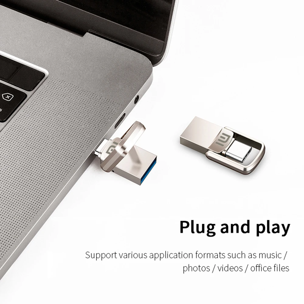 Фото USB-флеш-накопитель Xiaomi на 1 ТБ, металлический флэш-накопитель USB OTG, флэш-накопитель Micro USB, USB-флэш-накопитель для компьютера №5