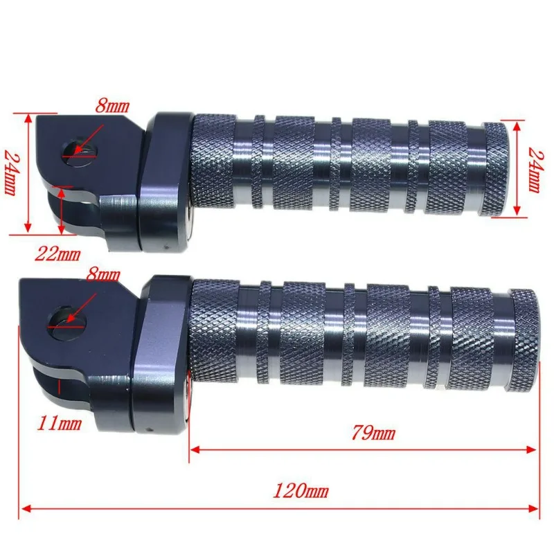 Фото Подножки для педалей с ЧПУ для мотоцикла, подножки для Honda CB CBR 125R 250R 300R 400R 500R для Yamaha MT10 MT09 MT07 MT03 MT25 №2