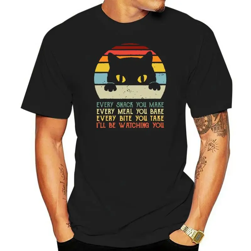 j przekąskę, że sprawi, że każda posiłek, pieczęć, że jestem oglądanie T-Shirt z nadrukiem grupowym Nowa bawełniana koszulka męska