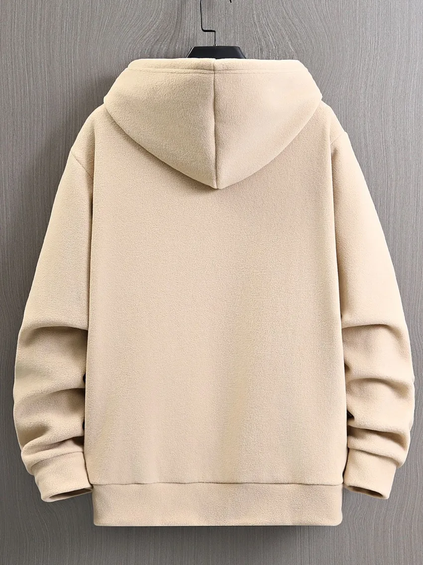 Фото Спортивный костюм Techwear мужской с капюшоном, флисовая толстовка с капюшоном, модная уличная одежда с карманами, черный худи с рассеивателем демонов, осень №3