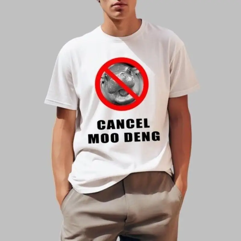 Футболка Cancel Moo Deng 2025 года, размер S 5XL