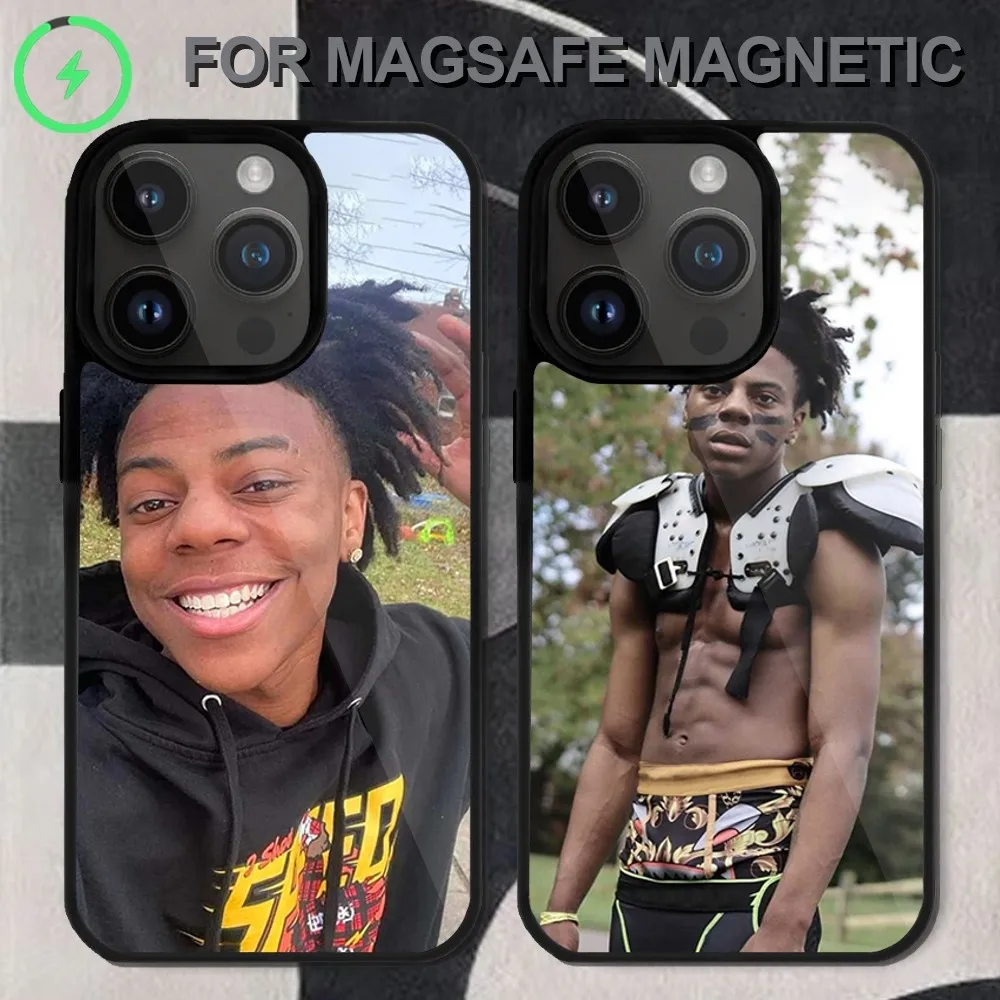 Забавный Чехол I-IShowSpeed для телефона iPhone 14 13 12 11 15 Pro Max Magsafe с беспроводной зарядкой и мини-обложкой