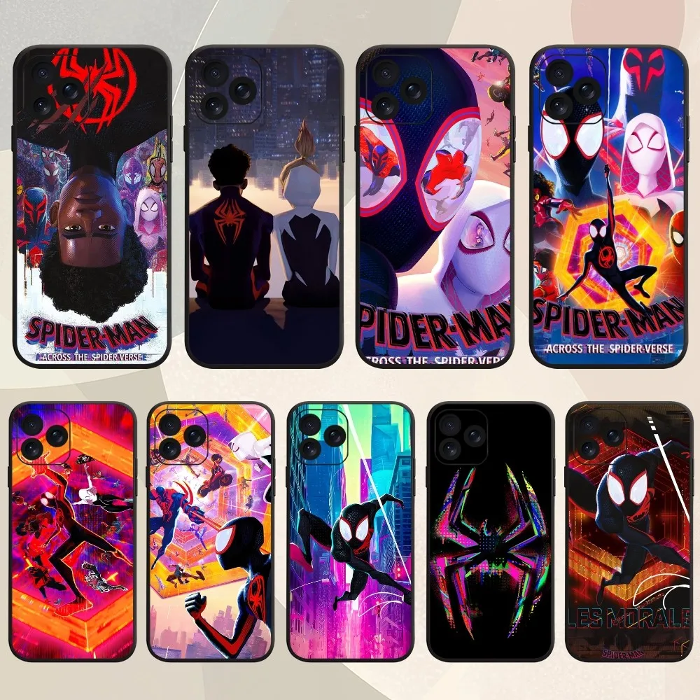 MINISO фильм S-Spider Man A-Across the S-Spider V-Verse чехол для телефона iPhone 8 14 Mini X 15 XS 12 MAX 11 13 Xr Pro Plus чехол