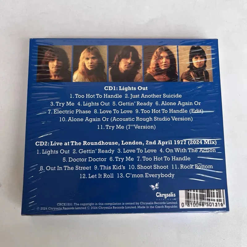 Фото Классическая рок-группа НЛО Phil Mogg Music CD Lights Out Альбом 2 шт. Музыкальная запись Косплей Компактный диск Walkman Car Soundtracks Box №2