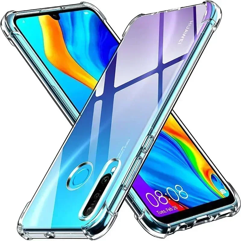 Прозрачный чехол для Huawei P30 Lite P20 Pro P30 Pro, толстый противоударный мягкий силиконовый чехол для телефона Nova 5T Y70 9 SE 10 Pro Mate 20