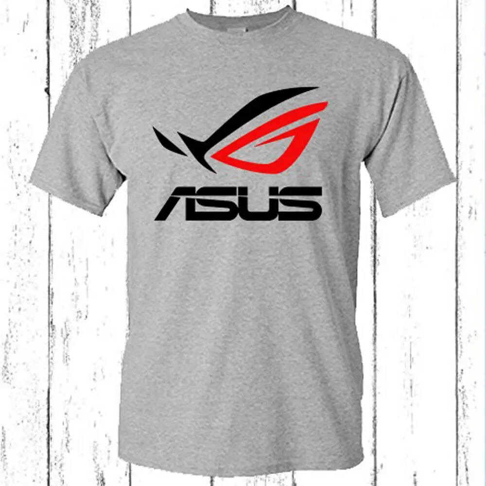 Мужская серая футболка с логотипом игровой Республики ASUS ROG, размер от S до 5XL