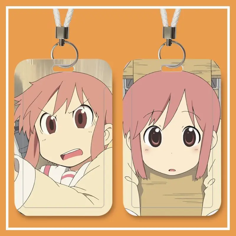 Фото Моя обычная аниме-фигурка Aioi Yuuko Shinonome Nano Naganohara Mio Kawaii, защитный чехол для карты кампуса с мультяшным рисунком №4