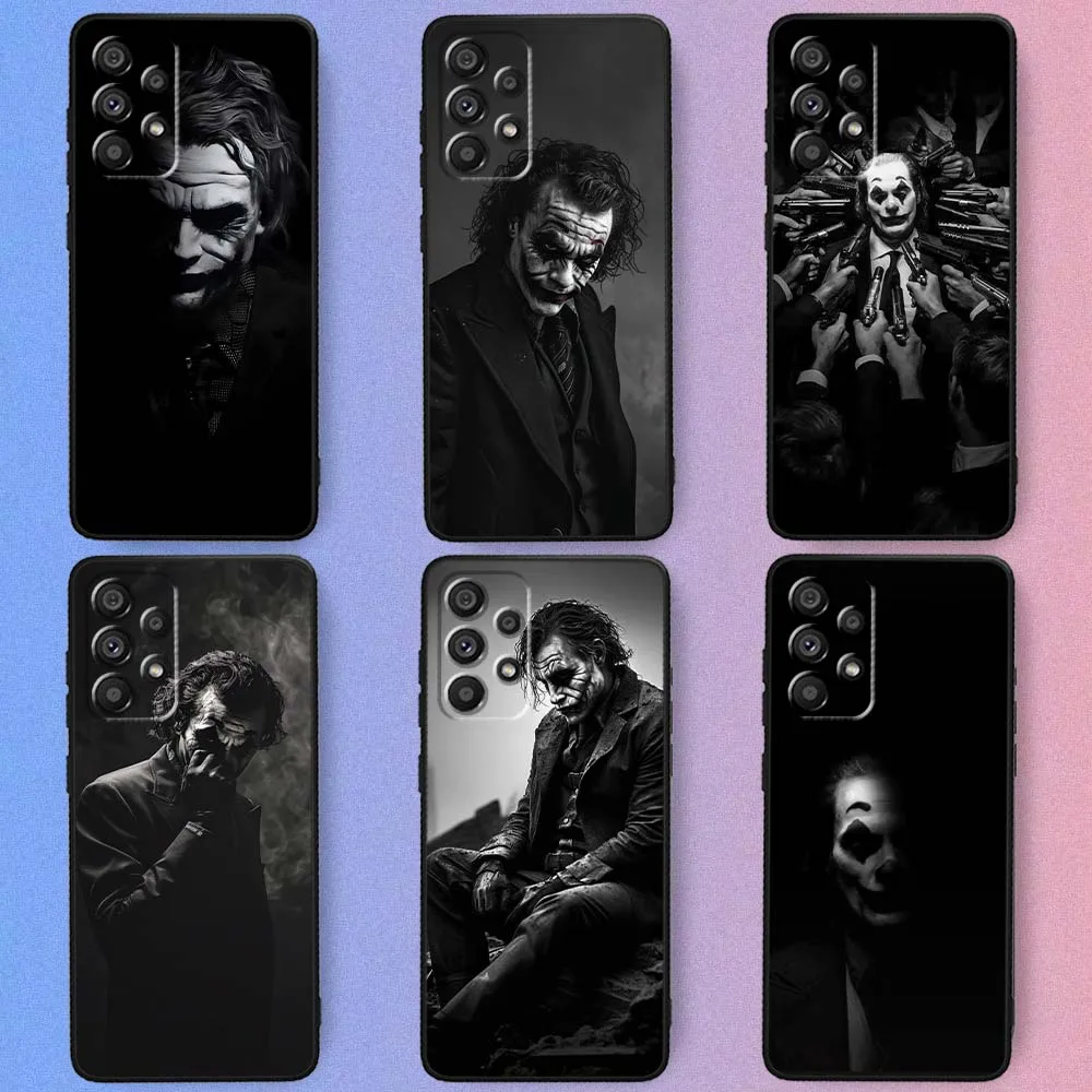 Чехол Art C-Clown Cool Cover для Samsung Galaxy A73 A72 A55 A54 A53 A52 A35 A34 A33 A32 A15 A14 5G Черный чехол для телефона