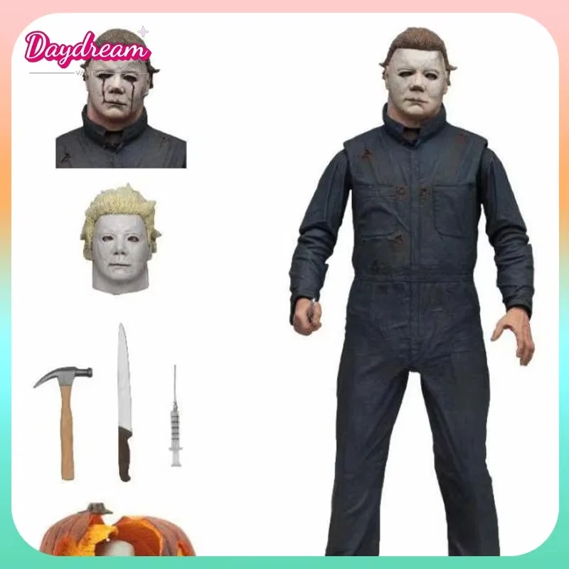 NECA Майкл Майерс фигурка с тыквой Хэллоуин Ultimate фигурка игрушка декор куклы Рождественский подарок Хэллоуин игрушка ужасов