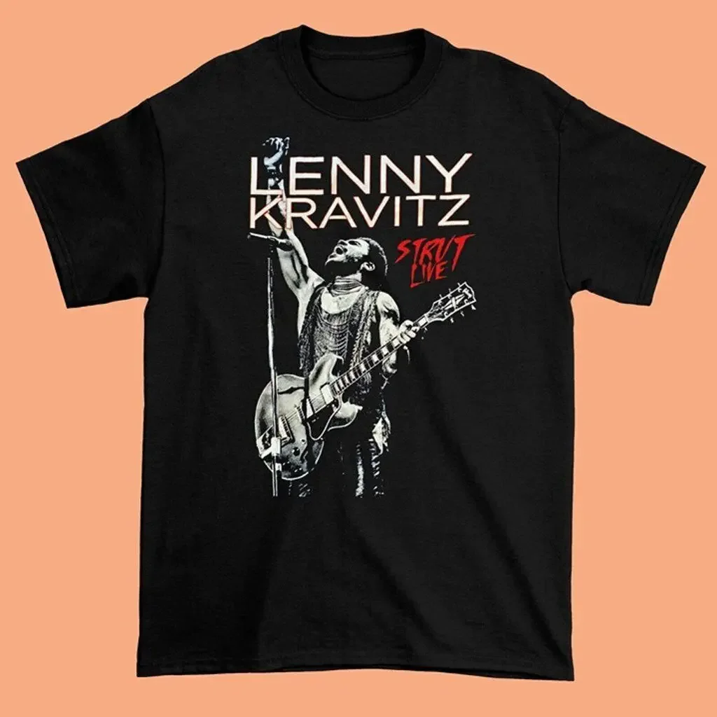 Новая футболка Lenny Kravitz Strut World Tour для фанатов S 5XL NW02_143