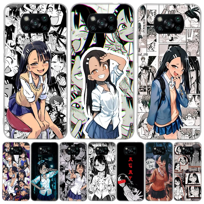 Nagatoro San Anime Aesthetic для Xiaomi Poco X7 X6 X5 X4 Nfc F6 F5 Pro Чехол для телефона F4 Gt F3 M5S M5 M4 M3 X7Pro Fundas Cover Coque