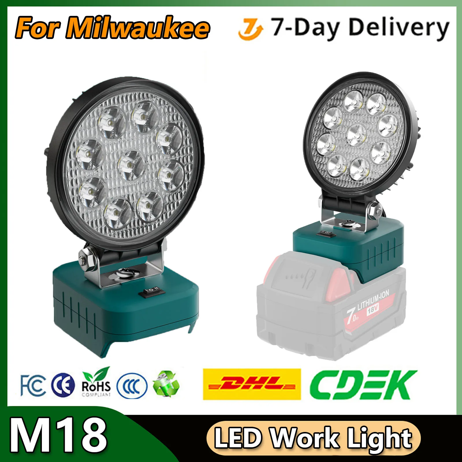 Для аккумуляторной батареи Milwaukee M18 Φ 20V совместим с 48-11-1850 48-11-1880 48-11-1120 48-11-1130 48-11-1852 48-11-1860
