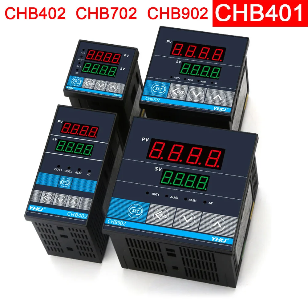CHB401 Интеллектуальный цифровой регулятор температуры CHB402 CHB702 CHB902 AC220V 48*48 72 96 мм Твердотельный интеллектуальный термостат