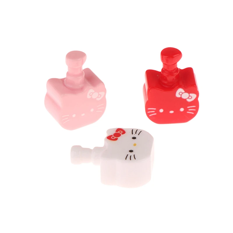 Фото 10 шт. Sanrio Hello Kitty 1/12 кукольный домик мини-бутылка с жидкостью для мытья рук модель кукольного домика ванная комната домашние игрушки аксессуары для кукольного дома №3
