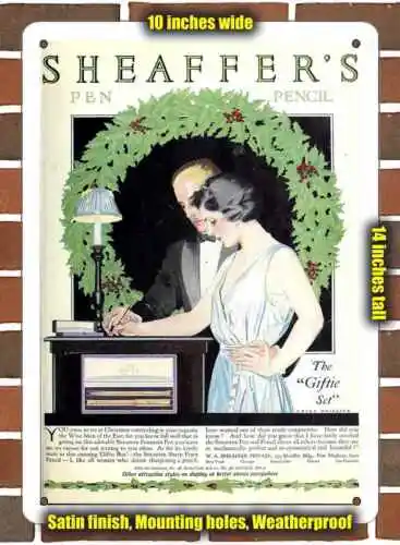 Металлический знак-1921 ручек и карандашей Sheaffer-10x14 дюймов