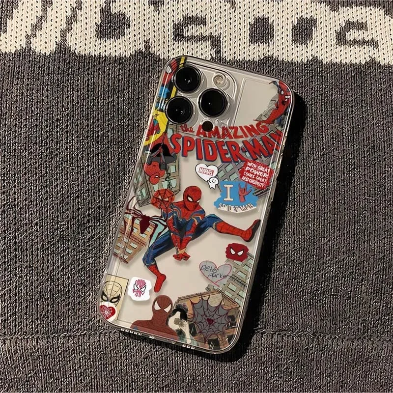 Фото Чехол для телефона Marvel Spider Man для Xiaomi Redmi 14C 13C 12C Note 13 12 14 Pro Plus 5G 4G 12S 10C 11 10 10S 11S A2 A1 A3 Couqe Y2K №2