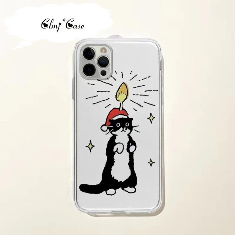 Чехол для телефона Clmj с милым котом для Samsung Galaxy A54 5G A53 A52 A33 A23 A22 A13 A14 S21 FE S22 Plus S23, ультра силиконовый чехол для телефона