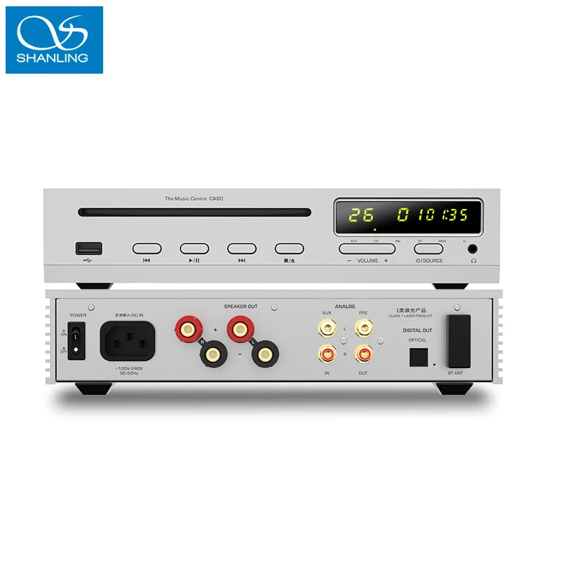 SHANLING CA80 MQA CD-плеер Phillips Drive Sanyo HD860 Лазер ES9219MQ ЦАП RT6863 LTA8092 AMP чип Hi-RES Аудио вход Bluetooth
