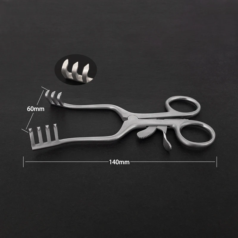 Фото Расширитель из нержавеющей стали Mastoid, расширитель кожи, щипцы для открытия кошек и собак, ортопедический аппарат для экспериментов №4