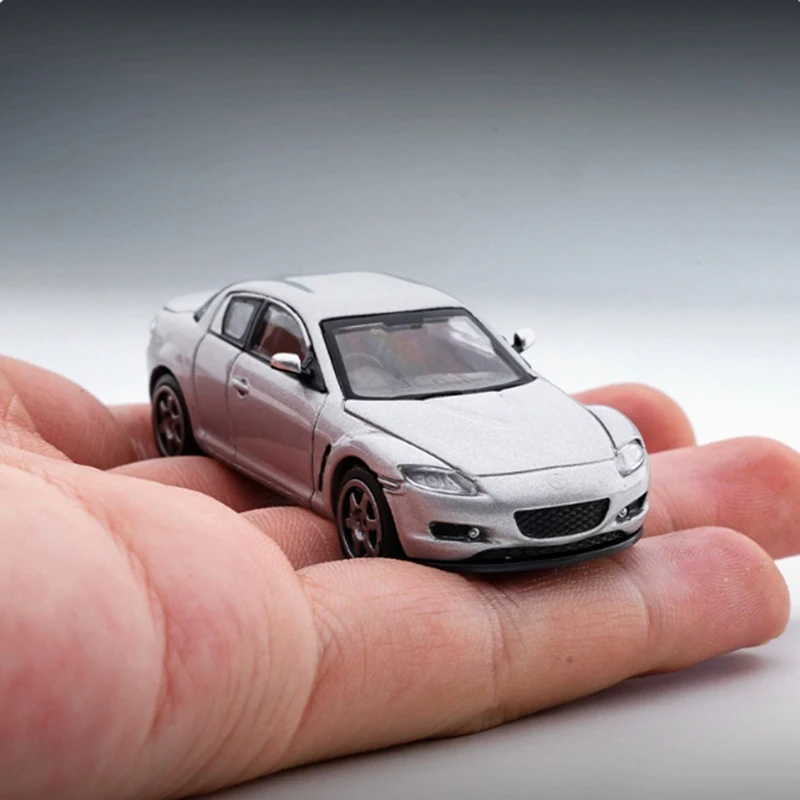 Фото UM 1/64 Mazda RX-8 спортивный автомобиль из сплава, имитация модели автомобиля, классический сувенир для взрослых, подарок, статический дисплей №4