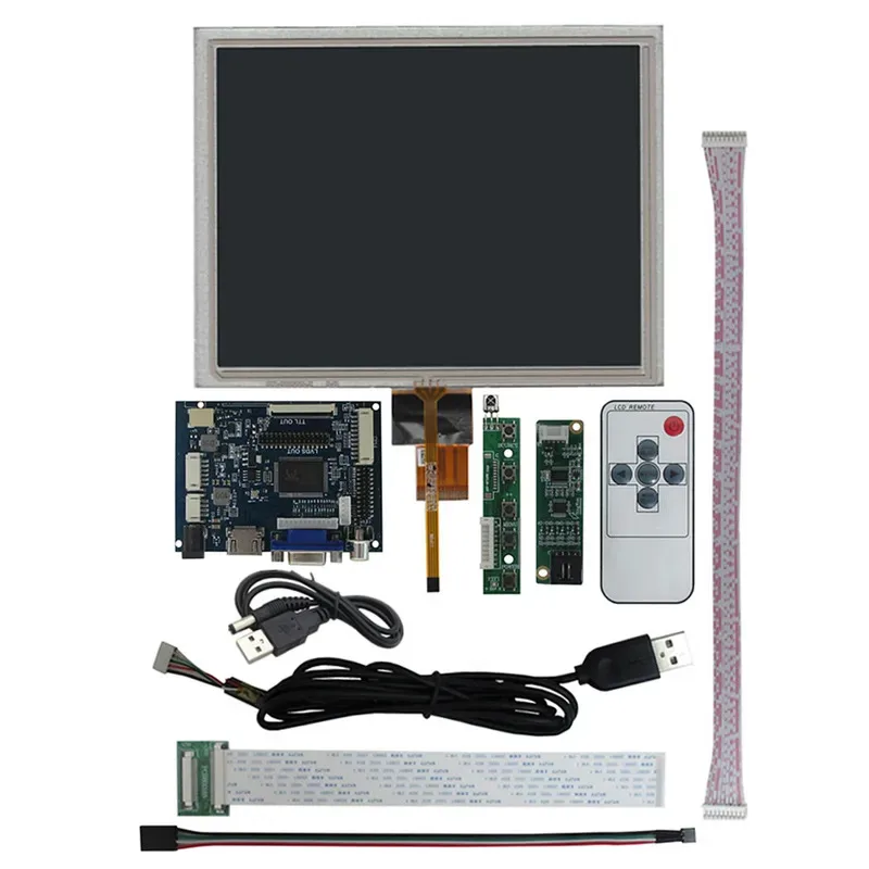 8-дюймовый 4:3 IPS ЖК-экран HDMI-совместимый VGA AV драйвер плата управления дигитайзер для комплекта монитора Raspberry Pi