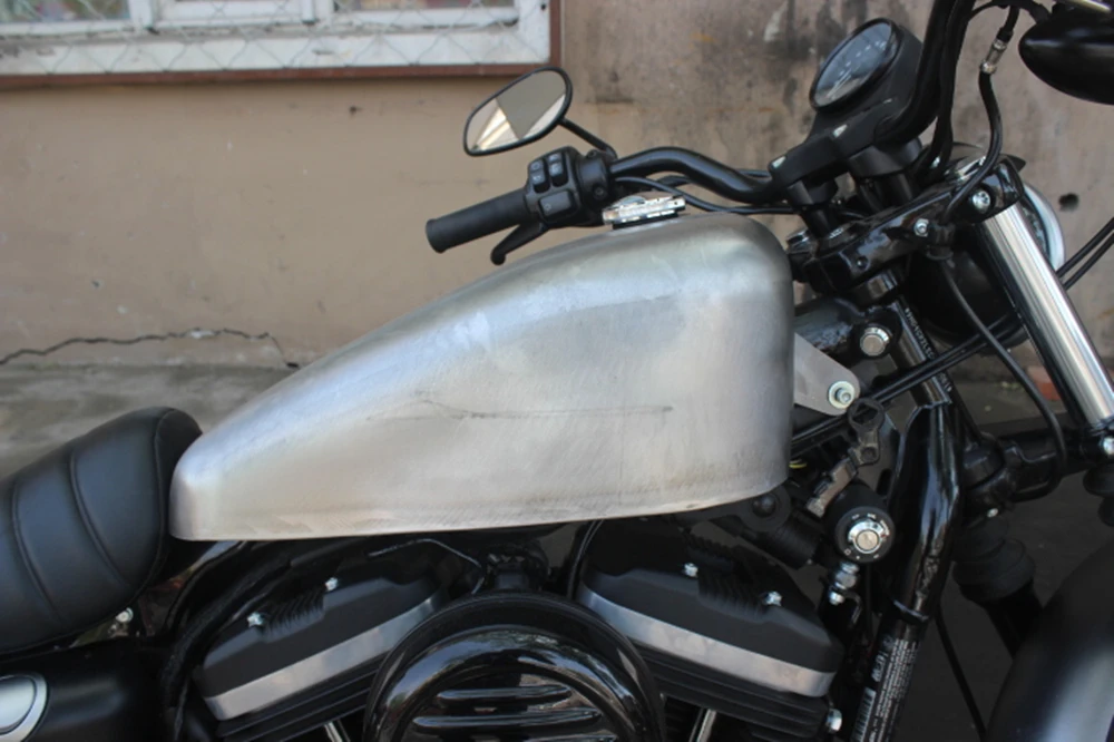 Фото Поп-мотоцикл 10л бензиновый топливный бак с крышкой для Harley Davidson Sportster X48 883N 1200C №5