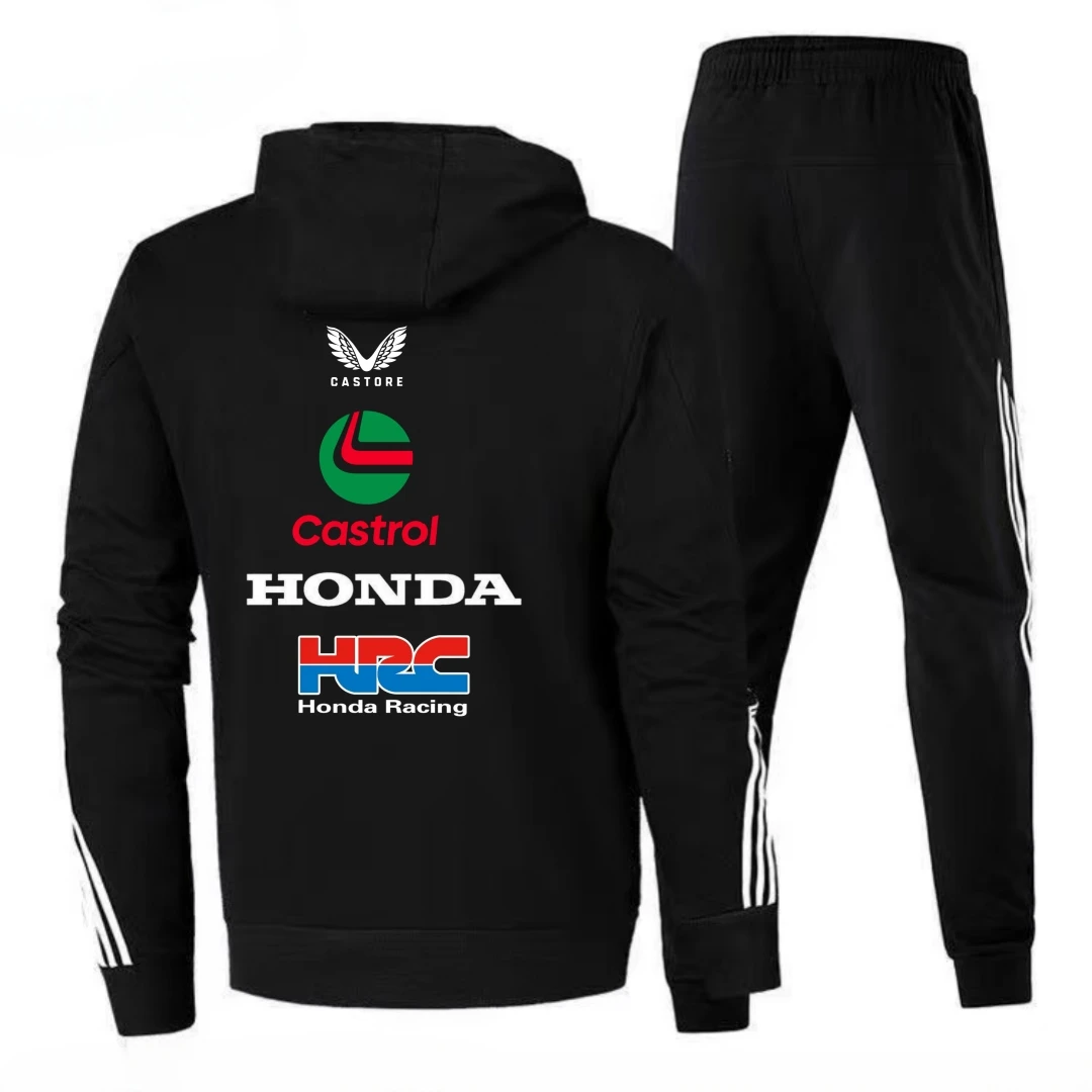 Фото Мужской комплект MOTO HONDA 2026, спортивная куртка для езды на мотоцикле, куртка HONDA, брюки №2