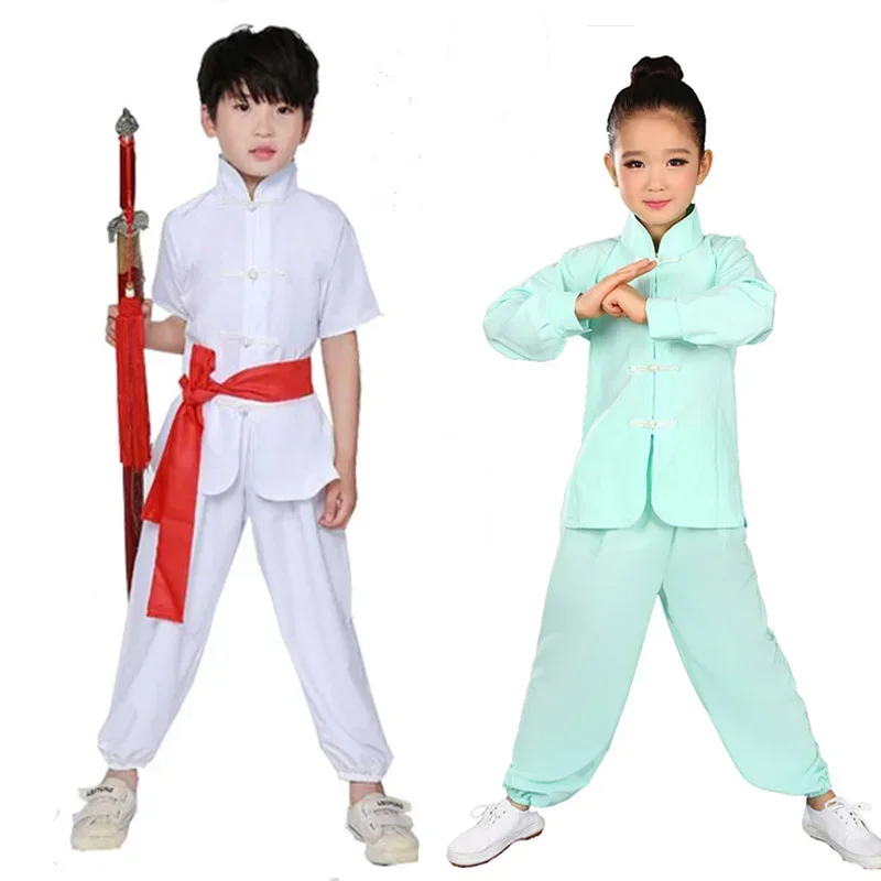 Фото Униформа традиционной китайской кухни KungFu para niños и ниñas, conjunto traje Wushu, сайт фольклорной тай-чи, t №3