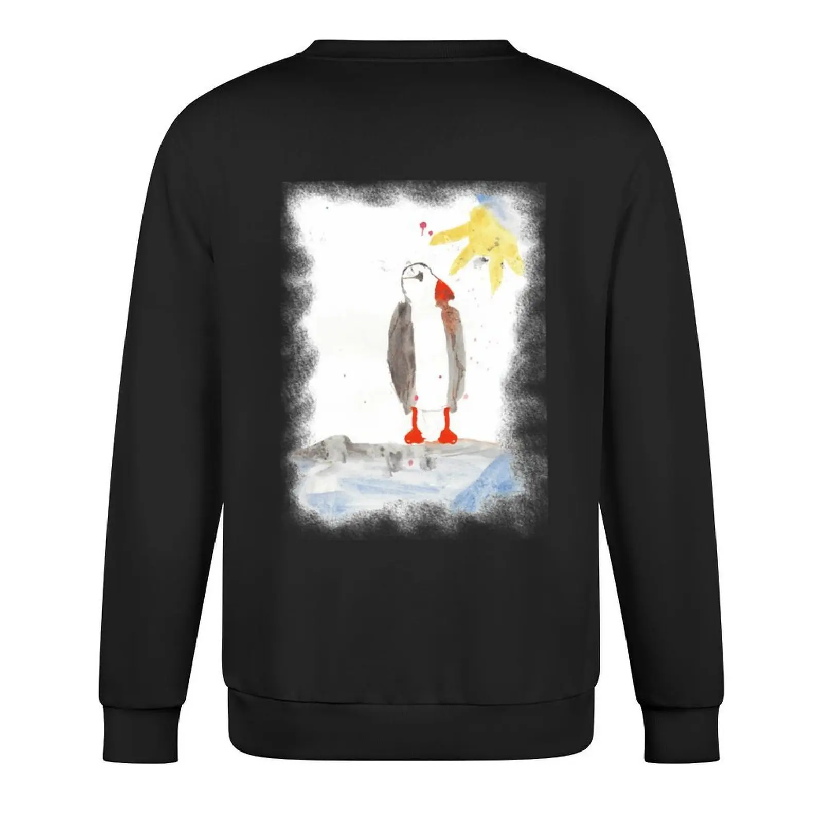 Фото PARQUET DIVER AQUARELL-PUFFIN WATERCOLOR пуловер мужская одежда мужская одежда новая толстовка №3