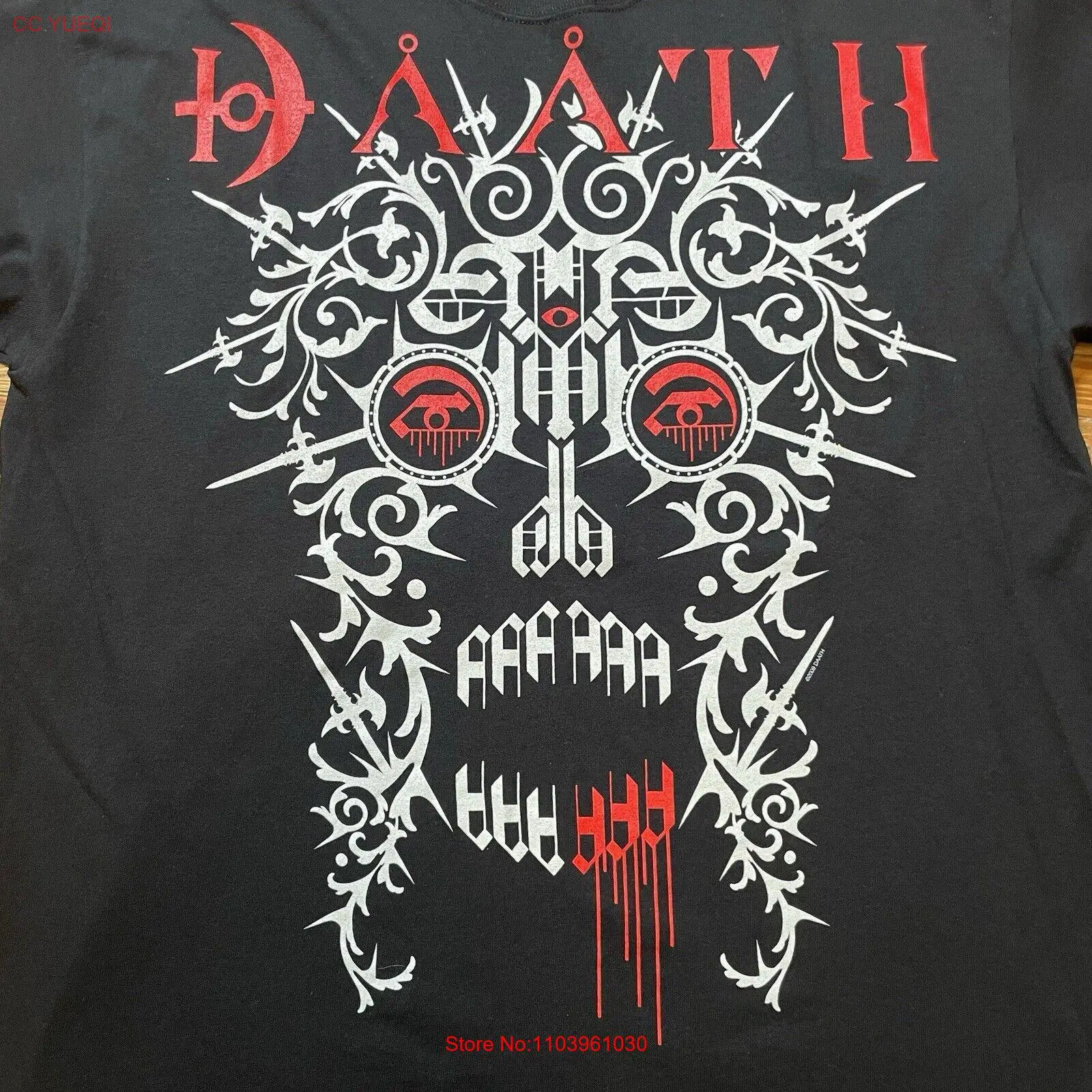 Винтажная рубашка Y2K DAATH, размер XL Band Tour Death Metal Tech Prog Metalcore 2009,